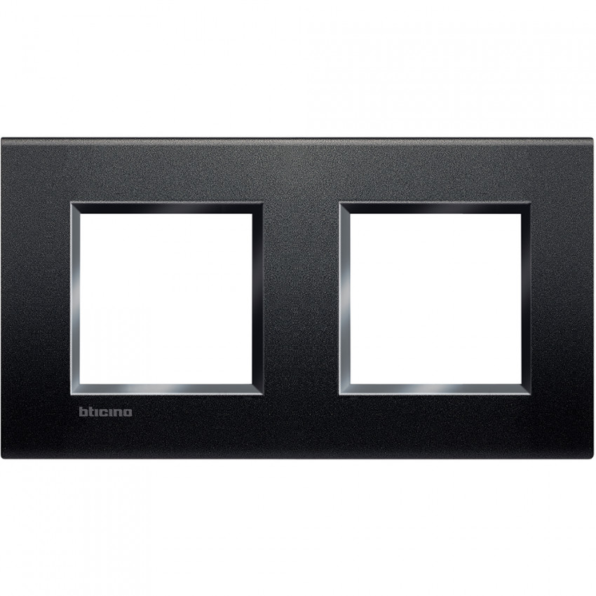 Product van Vierkant Frame  2x2 Modules  BTicino Living Light LNA4802M2BI