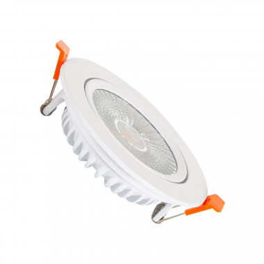 Faretto Downlight LED 15W COB Superslim Orientabile Circolare Bianco Foro Ø100mm LIFUD No Flicker