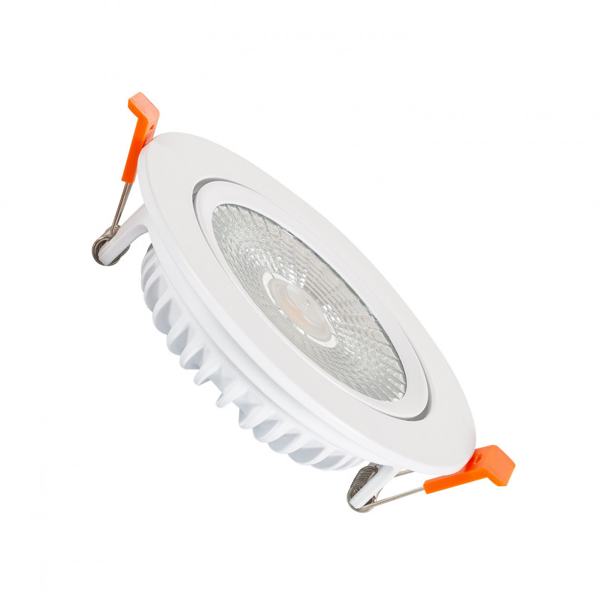 Product of White Round 15W Ultraslim Adjustable COB Expert Colour CRI90 LIFUD No Flicker LED Spotlight Ø100mm Cut-Out