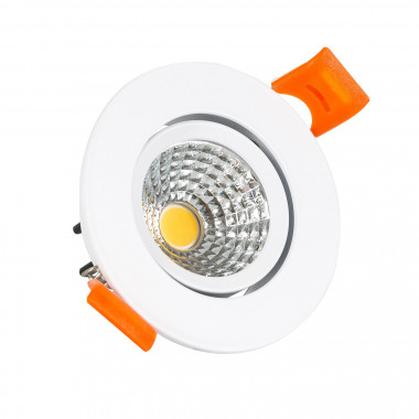 Downlight COB Rond Richtbaar  LED 5W Wit Zaagmaat Ø 70mm CRI92 Expert Color