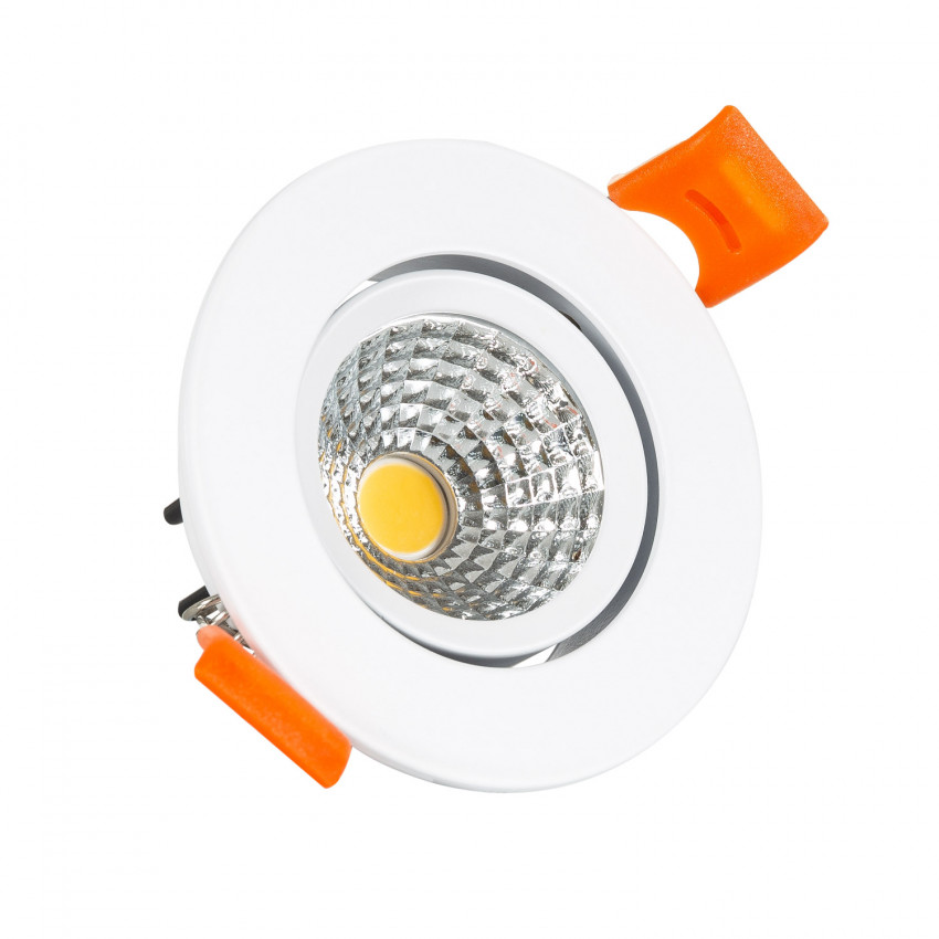 Product of White Round 5W Adjustable Expert Colour CRI92 COB LED Downlight Ø70 mm Cut-Out