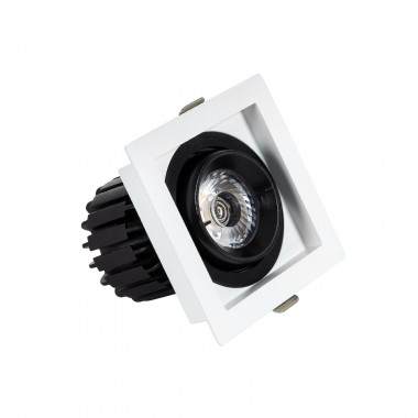 LED-Downlight Strahler 7W COB Schwenkbar 360º Eckig Schnitt 82x82 mm CRI90 Expert Color Anti-Flicker