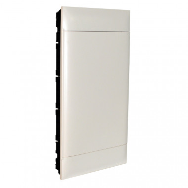 LEGRAND 137049 Practibox S Flush-mounted Box for Conventional Partition walls 4x18 Modules Smooth Door