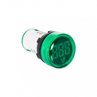 Světelná Kontrolka MAXGE s Voltmetrem 20-500V Ø22mm