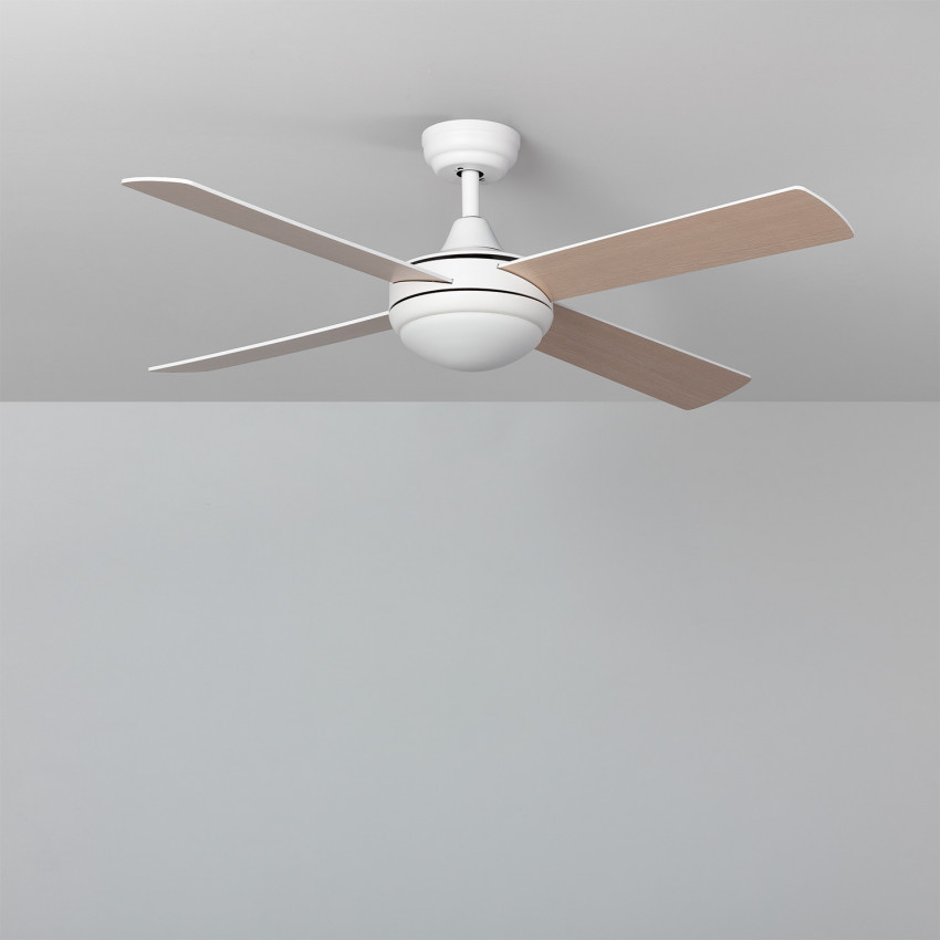 Product of White Wooden 132cm Baffin WiFi LED Ceiling Fan with DC Motor