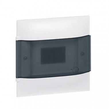 Boîte d'Encastrement Practibox S pour Cloisons Préfabriquées Porte Transparente 1x8 Modules LEGRAND 134078