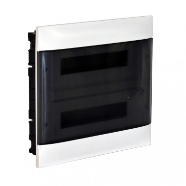 Unterputzdose Practibox S für Vorgefertigte Trennwände Transparente Tür 2x12 Module LEGRAND 135072