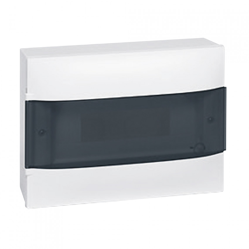 Product of LEGRAND 134138 Practibox S Surface Box 1x8 Modules Transparent Door