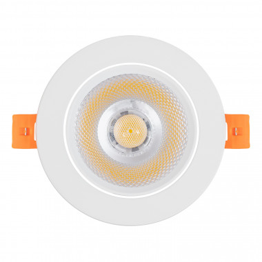 Product van Downlight LED 12W Dimbaar COB Richtbaar Rond (UGR19) Wit Zaag maat Ø 90 mm