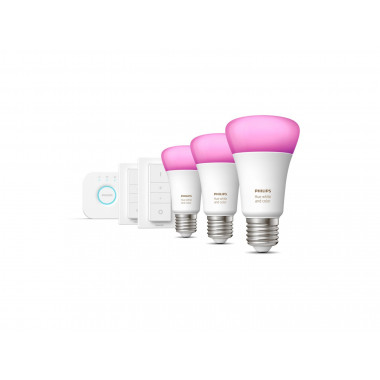 Produkt von Starter Kit LED-Glühbirnen Smart E27 3x9W 806 lm PHILIPS Hue White