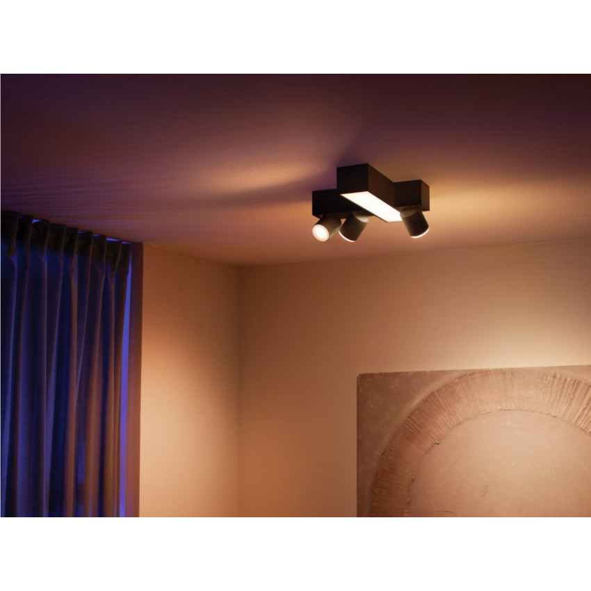 Product of PHILIPS Hue Centris White GU10 3X5.7W LED Ceiling Lamp with Crossover Spotlights
