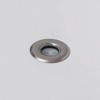 Mini spot encastrable LED 1W rond blanc chaud 12V extérieur IP68 Garden Pro  professionnel