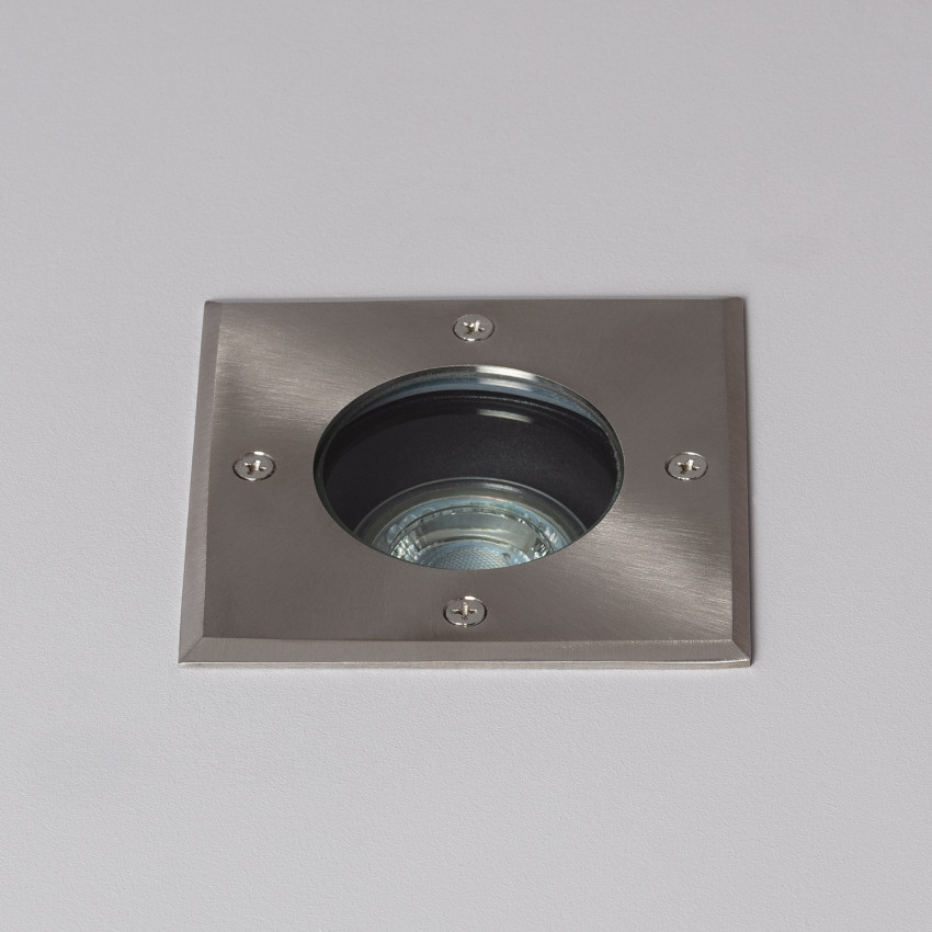 Produkt od Venkovní Vestavný LED Reflektor Čtvercový Pozemní z Nerezové Oceli 1xGU10