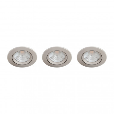 Pack de 3 Spots Downlight LED PHILIPS Dimmable Sparkle 5.5W Coupe Ø 70mm