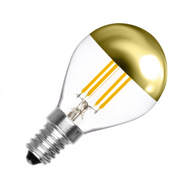 Żarówka Filament LED E14 4W 360 lm G45 Ściemnialna Gold Reflect