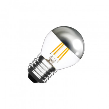 Product LED Lamp Filament E27 3.5W 300 lm G45 Dimbaar Chrome Reflect