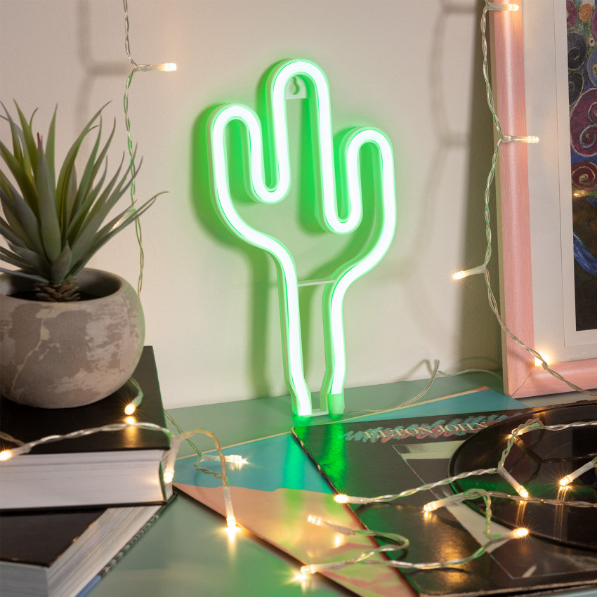 Product van Neon LED cactus met Batterij