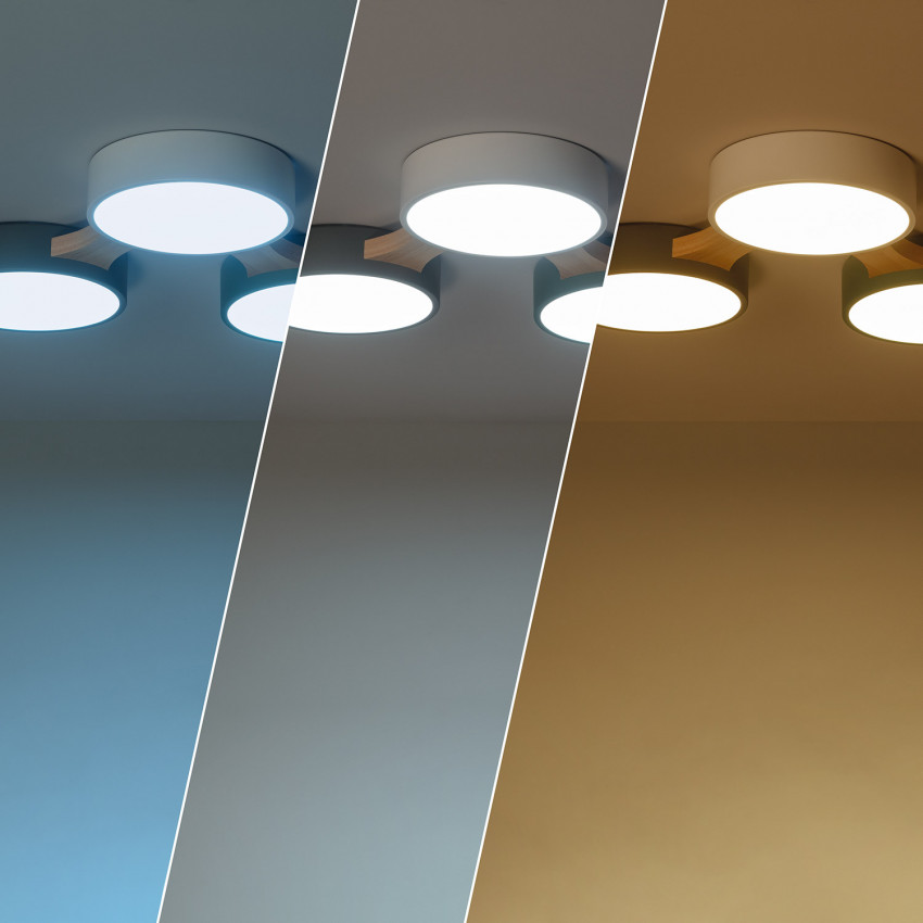 Product of 30W Sams Wood & Metal Selectable CCT LED Ceiling Lamp 