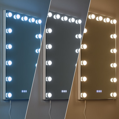 Lampe de miroir à LED, lumières Hollywood avec interrupteur 3