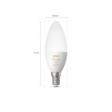 Produkt von 2er pack LED-Glühbirnen Smart E14 5.2W 470 lm B39 PHILIPS Hue White