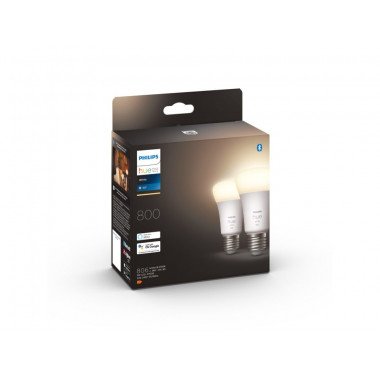 Prodotto da Pack 2 Lampadine LED Smart E27 9W 800 lm A60 Hue White PHILIPS 