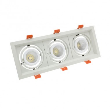Podhledové Bodové LED Svítidlo 3x10W Výklopné CREE-COB  Madison LIFUD (UGR 19) Výřez 295x110 mm