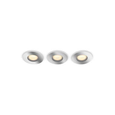 Produkt von 3er pack LED-Downlight White Ambiance GU10 PHILIPS Hue Adore Schnitt Ø70 mm