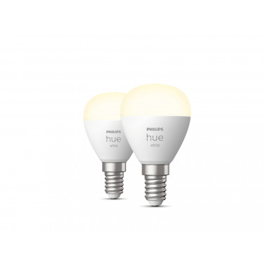 Produit de Pack 2 Ampoules LED Intelligentes E14 5.7W 470 lm P45 PHILIPS Hue White