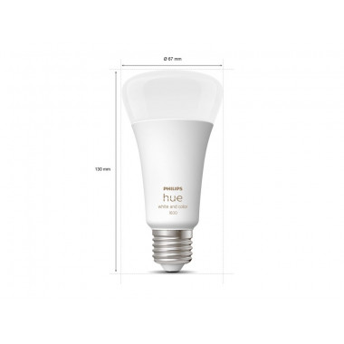 Produkt von LED-Glühbirne Smart E27 13.5W 1200 lm A60 PHILIPS Hue White Color