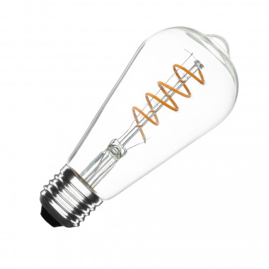 LED-Lampe E27 Dimmbar Filament Spirale Big Lemon ST64 4W