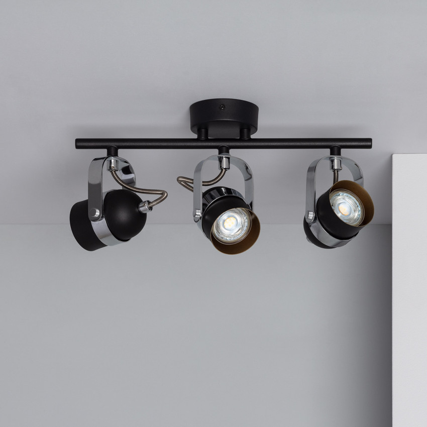 Product of Sinner Adjustable Aluminium 3 Spotlight Ceiling Lamp in Black