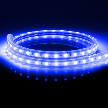 Prodotto da Bobina Striscia LED Regolabile 220V AC 60 LED/m 50m Azzurro IP65 Taglio ogni 100cm 