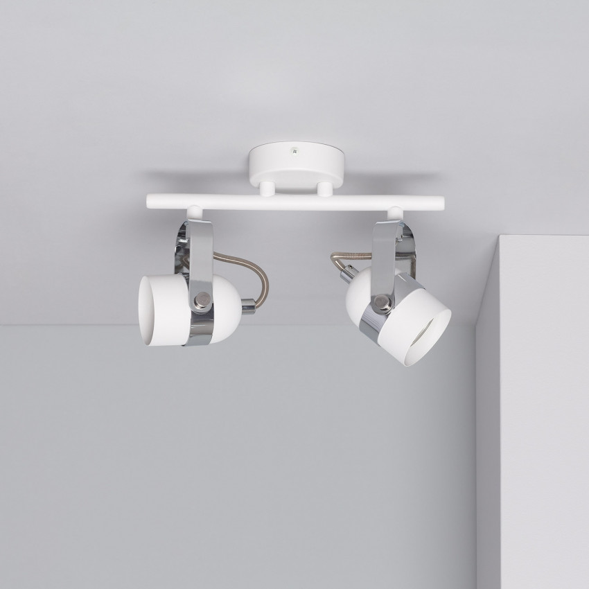 Product of Sinner Adjustable Aluminium 2 Spotlight Ceiling Lamp in White