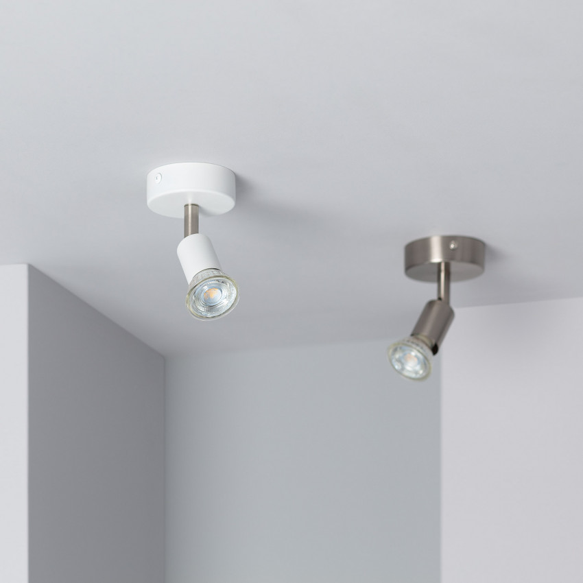 Product of Oasis Adjustable Aluminium 1 Spotlight Ceiling Lamp in Silver