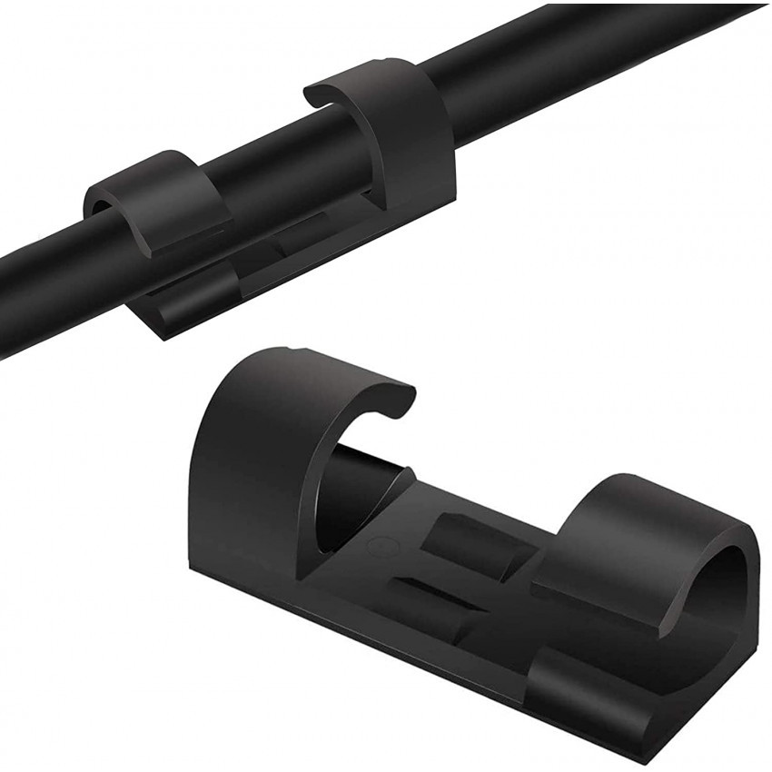 Product van Pack 20 Zelfklevende bevestigingsclips  voor Kabel Ø 10mm