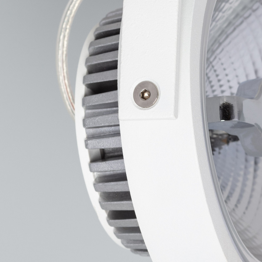 Product van Witte verstelbare CREE-COB 30W AR111 LED plafondlamp met 2 spotlights (dimbaar)