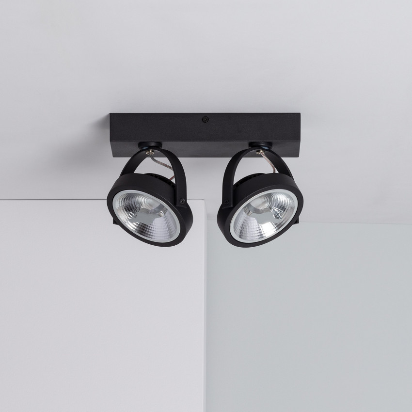 Product of Adjustable 30W AR111 CREE LED Surface Spotlight in Black (Dimmable)