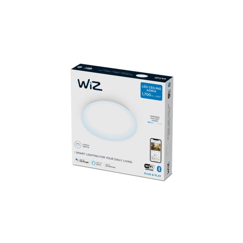 Produit de Plafonnier LED Dimmable Smart WiFi+Bluetooth 17W WiZ Adria 