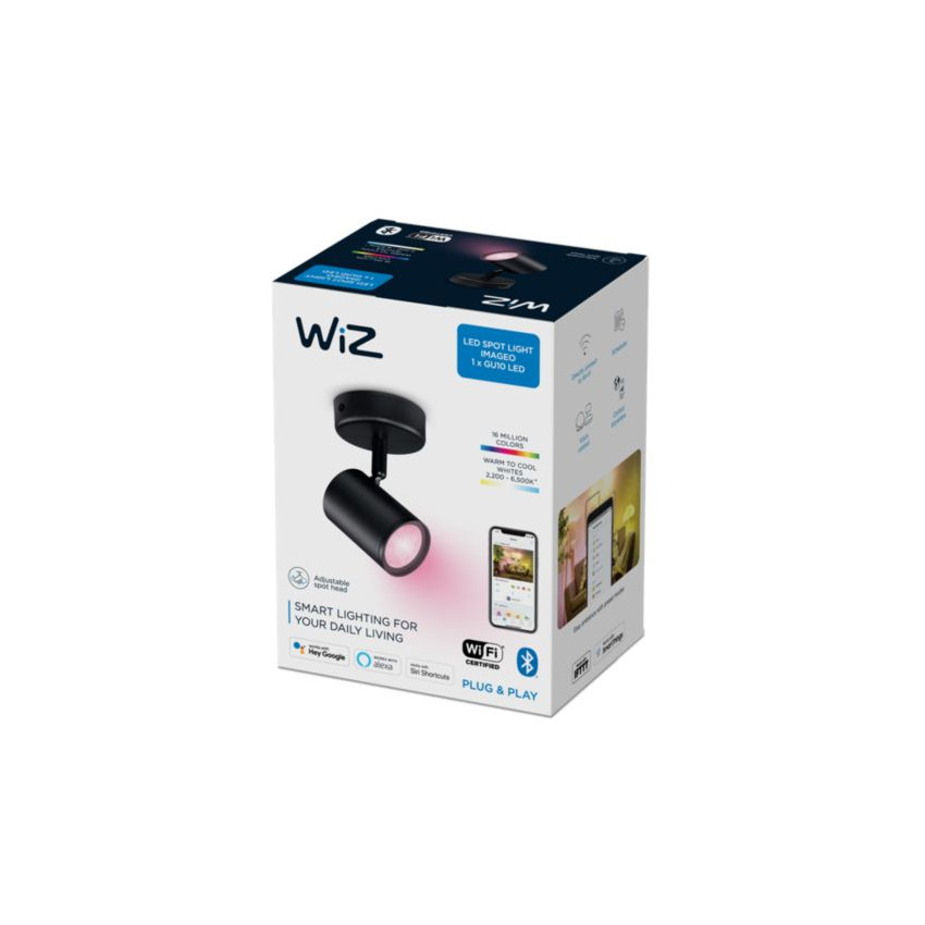 Produkt od Nástenné LED Svítidlo Stmívatelné RGB Smart WiFi+Bluetooth 4.9W 1x Reflektor WiZ Imageo