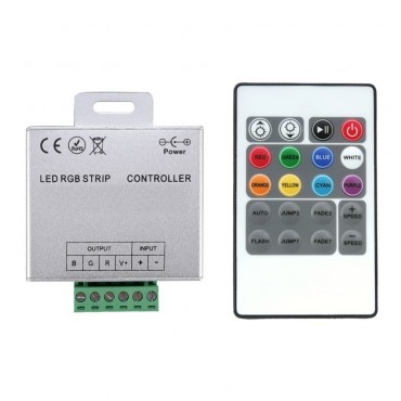 Product Controller Regolatore Striscia LED RGB 12/24V DC con Telecomando RF 