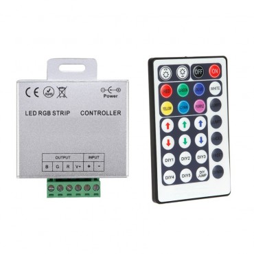 Product Controller LED-Streifen RGB 12/24V, Dimmer über RF-Fernbedienung  28 Tasten