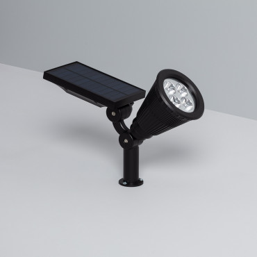 Spot solaire LED sur piquet orientable ARLUX 4W 270lm noir - 500532
