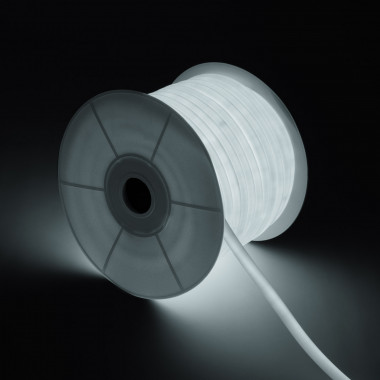 LED Strip neon Flexibel Rond 360 120LED/m koel wit 50 meter