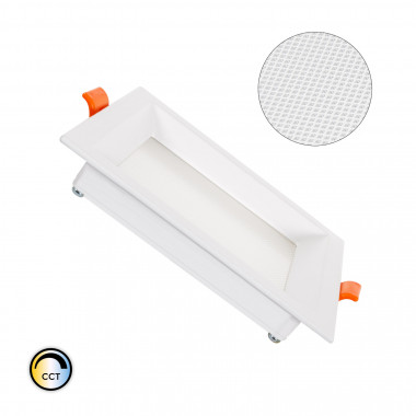 Product van LED Downlight  Vierkant 10W CCT selecteerbare Slim LIFUD Microprismatisch (UGR17) zaagmaat 110x110 mm  