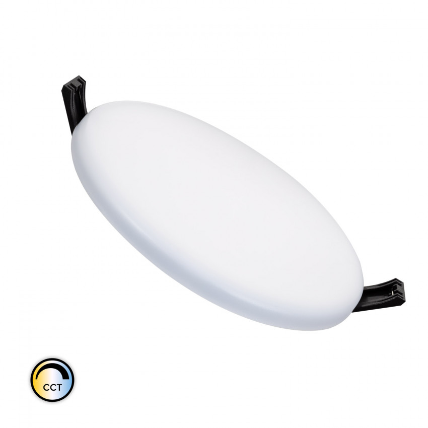Product van LED Paneel Ronde Slim Surface 12W CCT Selecteerbaar IP54 Zaag maat Ø 135 mm
