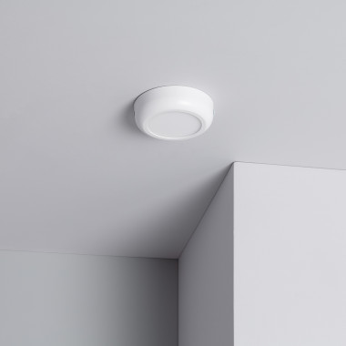White Round Design 6W LED Surface Panel Ø125 mm