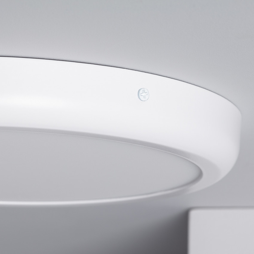 Produkt od Přisazené Stropní Kruhové 24W LED Svítidlo Ø300 mm Kovový s Bílým Designem