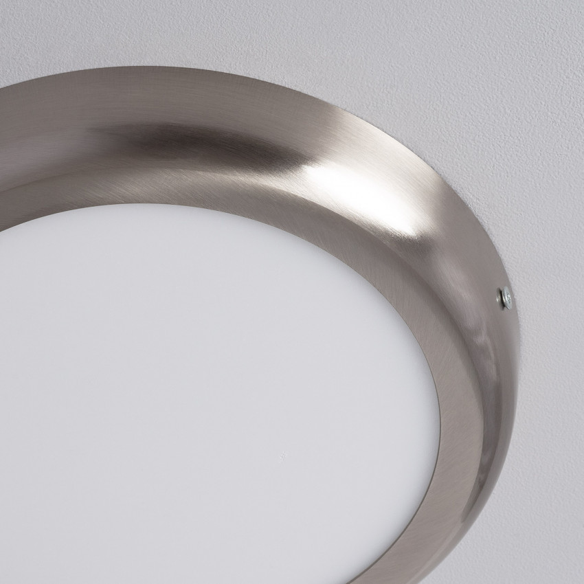 Produkt od Přisazené Stropní Kruhové 18W LED Svítidlo Ø225 mm Kovový se Stříbrným Designem