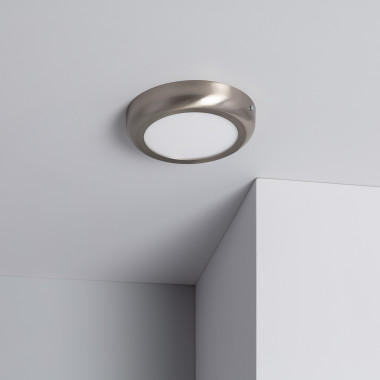 Plafon LED 12W Okrągły Metalowy Ø175 mm Design Silver