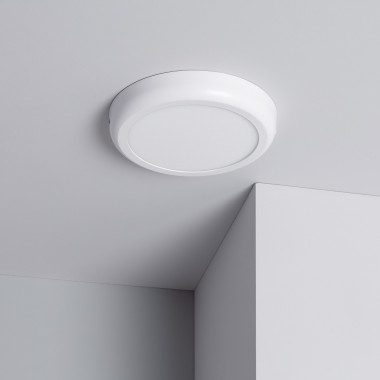 Plafonnier LED Rond 18W Métal Design White Ø225 mm - Ledkia